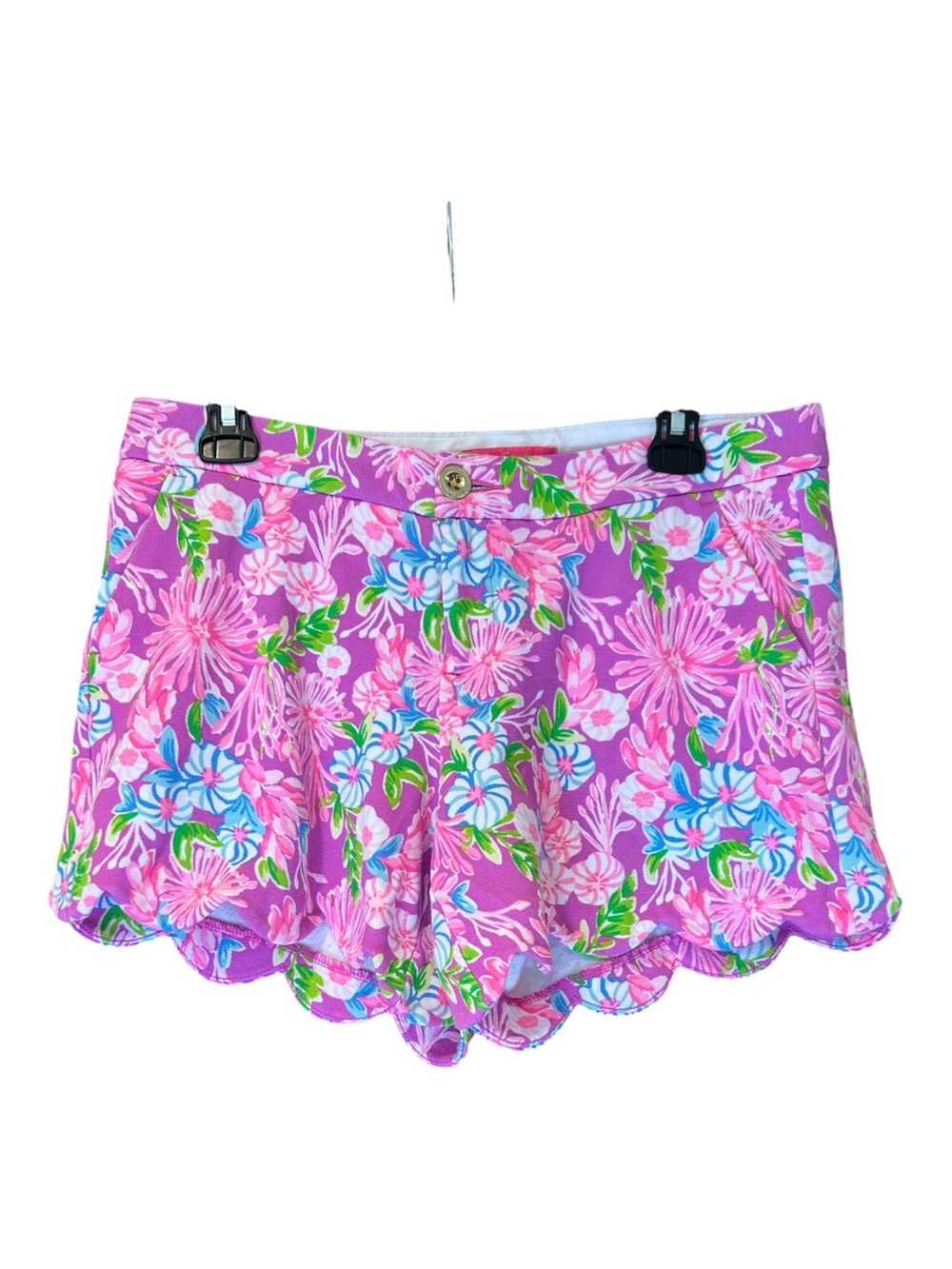 Lilly Pulitzer Buttercup Knit Scallop Shorts Amethyst Moms The Word Pink Size 8